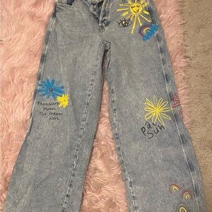 Pacsun never worn graphic jeans